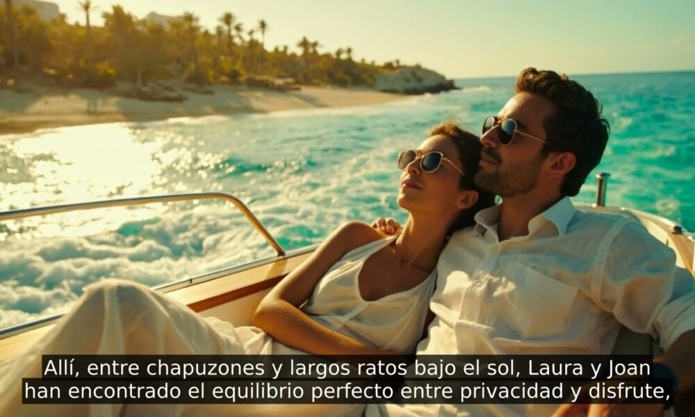 Laura Escanes y Joan Verdú en un yate de ensueño en Formentera