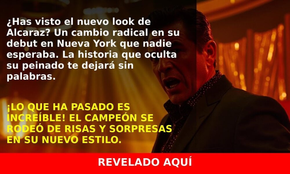 Alcaraz en Nueva York: su inesperado cambio de look que conquistó a todos