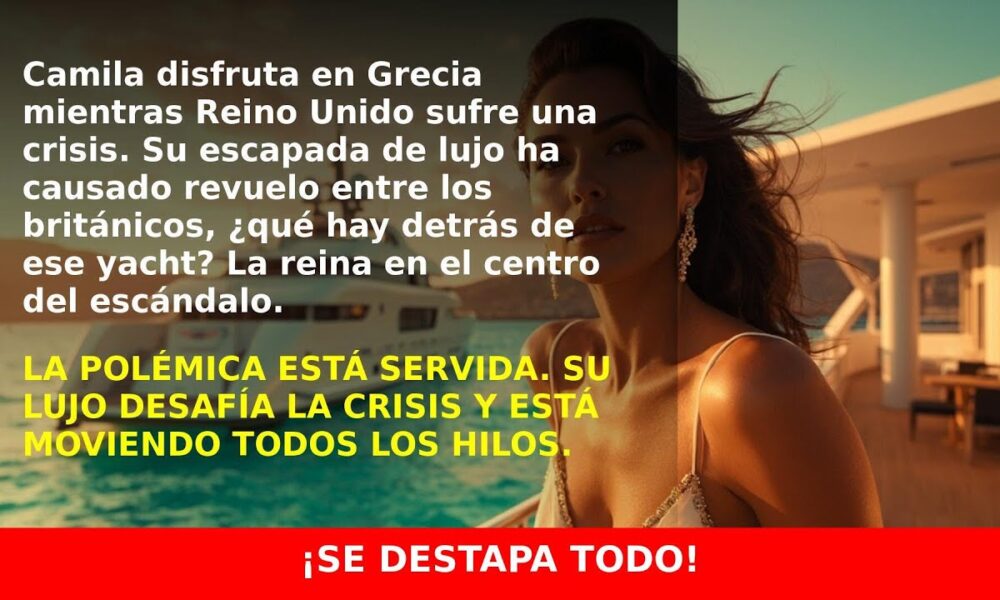 Camila en Grecia: su lujo desata polémica en plena crisis en Reino Unido