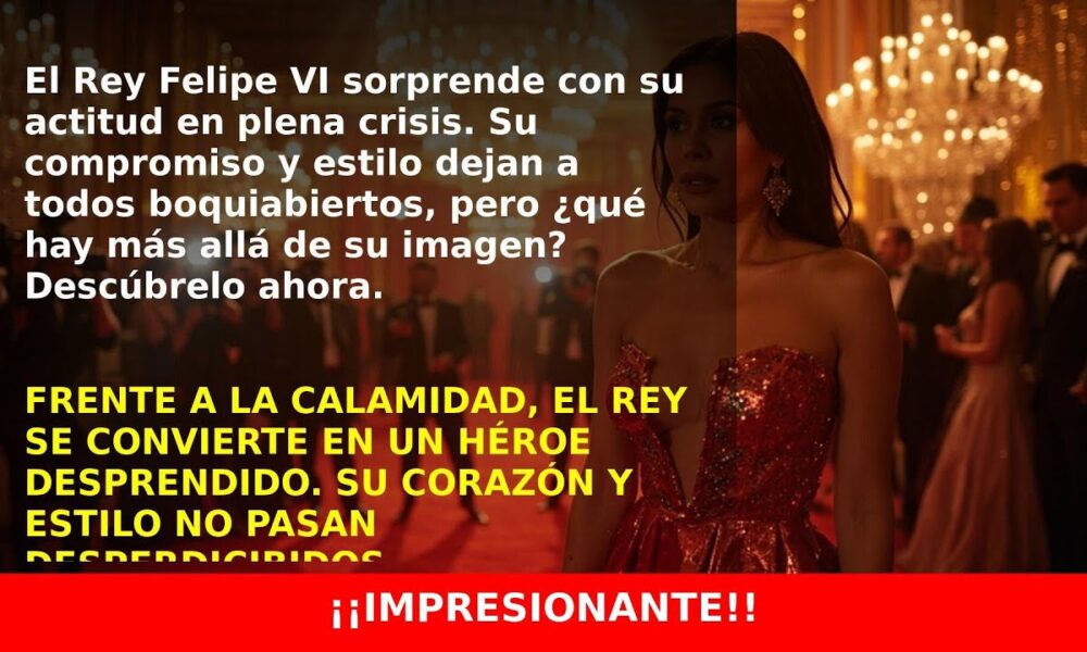 El Rey Felipe VI deslumbra con su actitud ejemplar en crisis de incendios