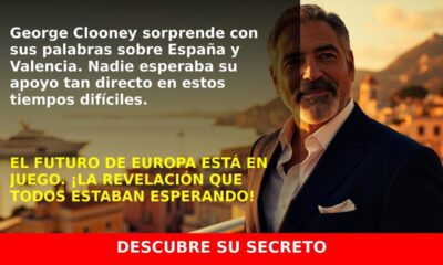 George Clooney sorprende hablando del futuro de España y Valencia