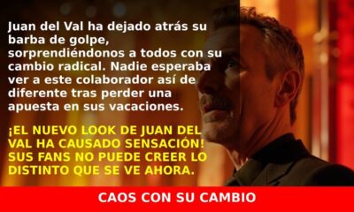 Juan del Val sorprende sin barba tras perder apuesta y causa revuelo