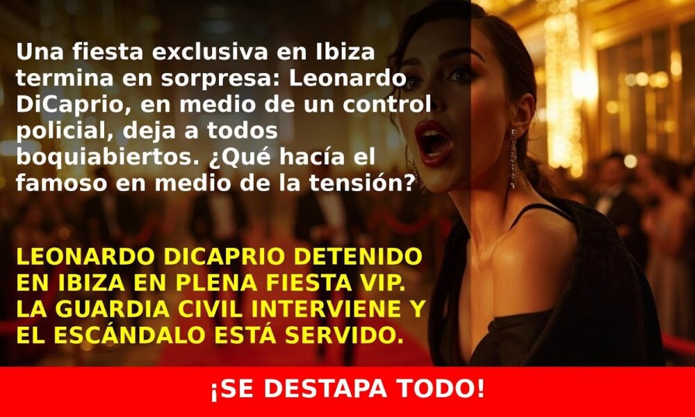 Leonardo DiCaprio Detenido en Ibiza: La Guardia Civil le Pide Documentos