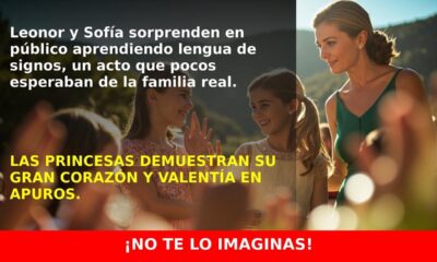 Leonor y Sofía sorprenden aprendiendo lengua de signos en público