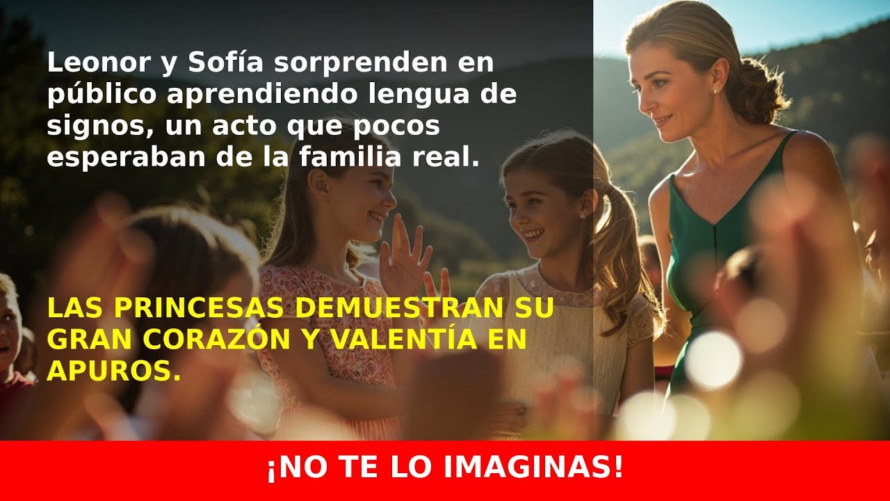 Leonor y Sofía sorprenden aprendiendo lengua de signos en público