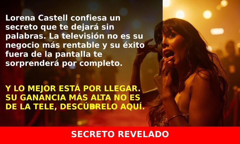 Lorena Castell revela qué negocio le da más dinero que la televisión