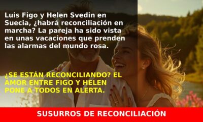 Luis Figo y Helen Svedin sorprenden con sus vacaciones en Suecia