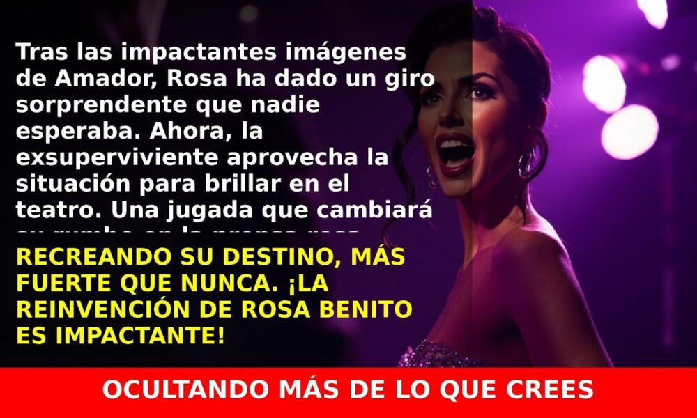 Rosa Benito Suma un Gran Beneficio Tras las Fotos de Amador Mohedano