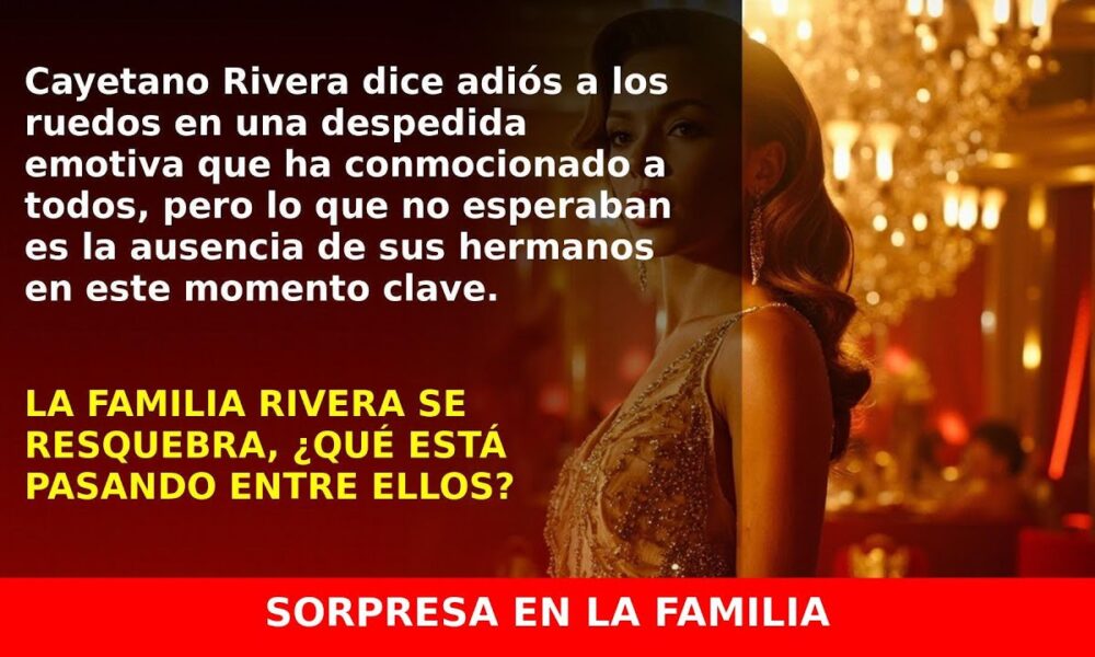 Cayetano Rivera se despide del toreo en Écija… ¿Y sus hermanos? Descúbrelo