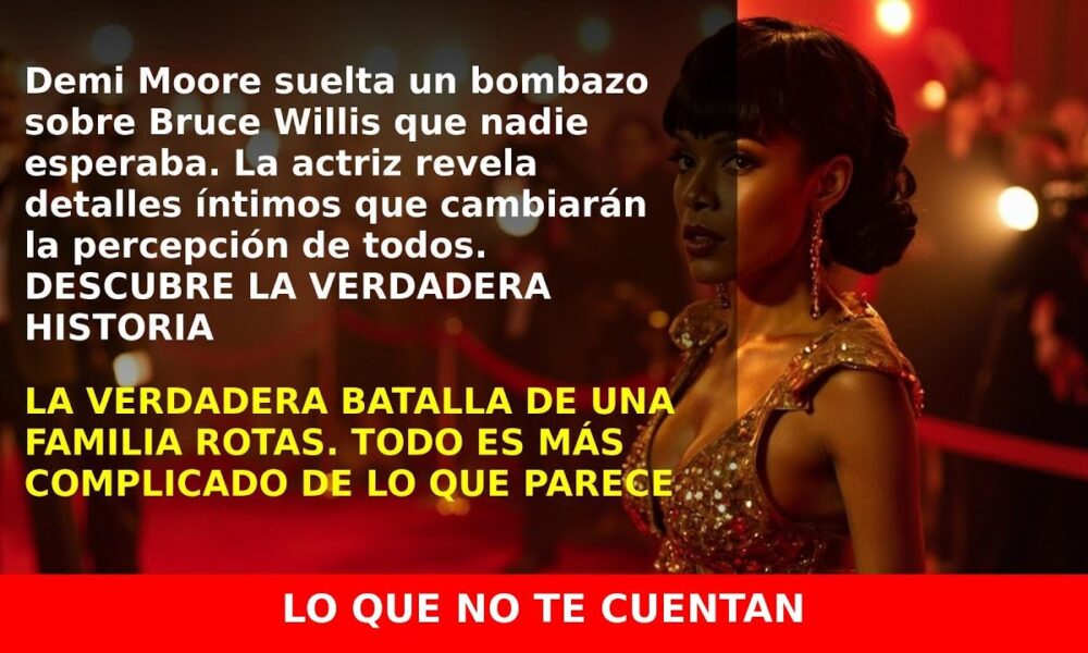 Demi Moore revela detalles sorprendentes sobre Bruce Willis y su lucha