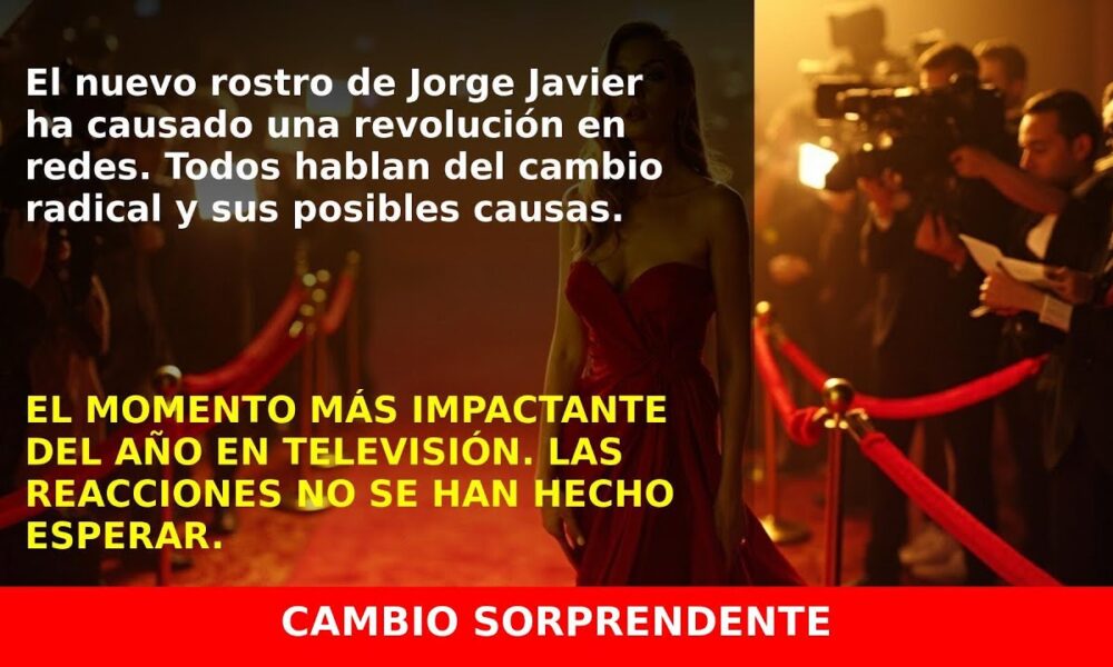 El nuevo rostro de Jorge Javier causa polémica y memes en redes