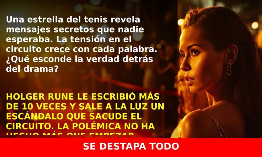 Kalinskaya revela que Holger Rune le escribió más de 10 veces y sacude el tenis