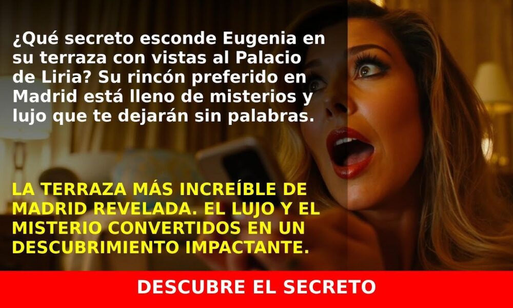 La impresionante terraza de Eugenia Martínez de Irujo con vistas al Palacio de Liria