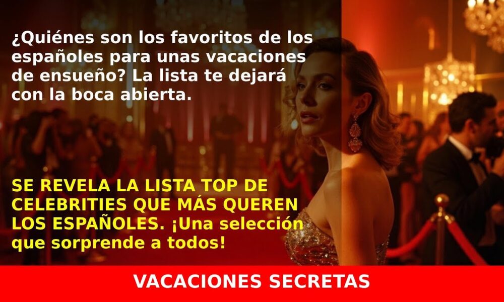 Los famosos con los que los españoles quieren irse de vacaciones, ¡te sorprenderá!