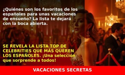Los famosos con los que los españoles quieren irse de vacaciones, ¡te sorprenderá!