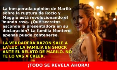 Mariló Montero aclara la ruptura de Rocío Cruzset y Maggio Cipriani
