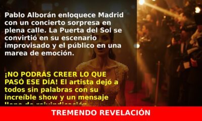 Pablo Alborán paraliza Madrid con concierto gratis en Puerta del Sol