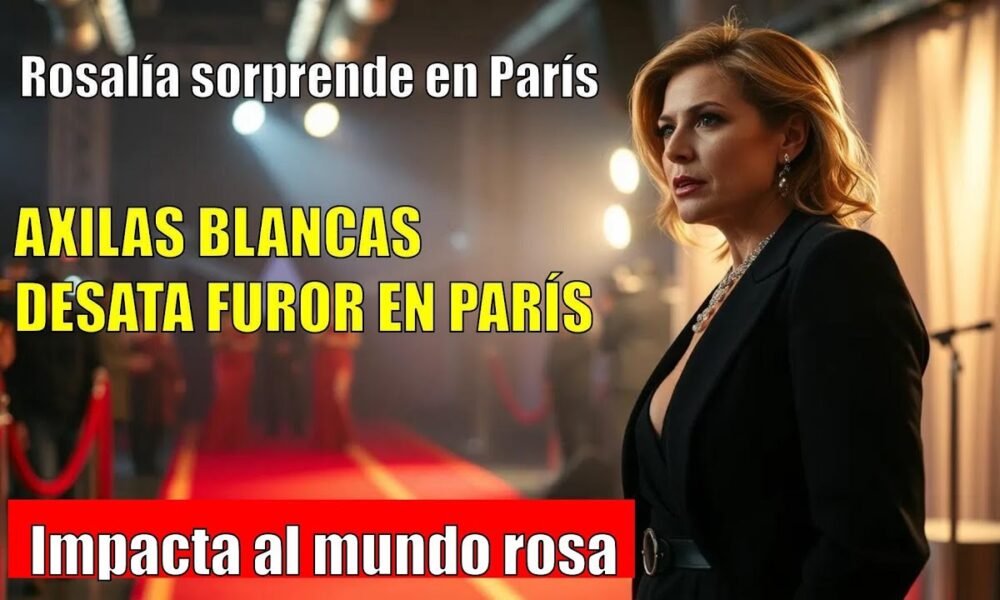 Rosalía sorprende en París: axilas blancas que marcan tendencia