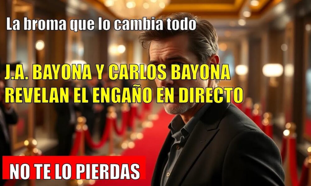 El gemelo de J.A. Bayona engaña en directo: todos caen