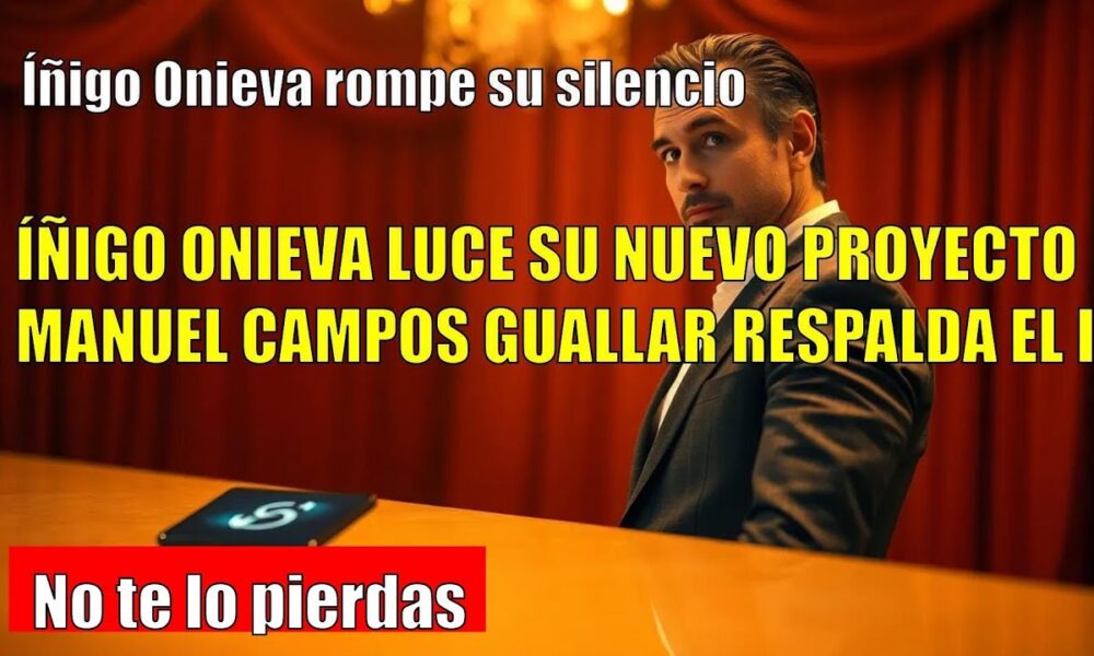 Íñigo Onieva rompe su silencio: nuevo proyecto y photocall como empresario