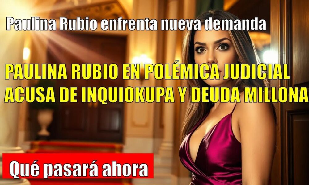 Paulina Rubio, acusada de inquiokupa: debe más de 100 mil dólares