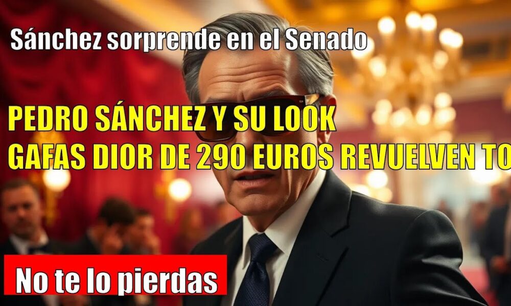 Sánchez sorprende en el Senado con gafas Dior de 290€: ¿nuevo look?