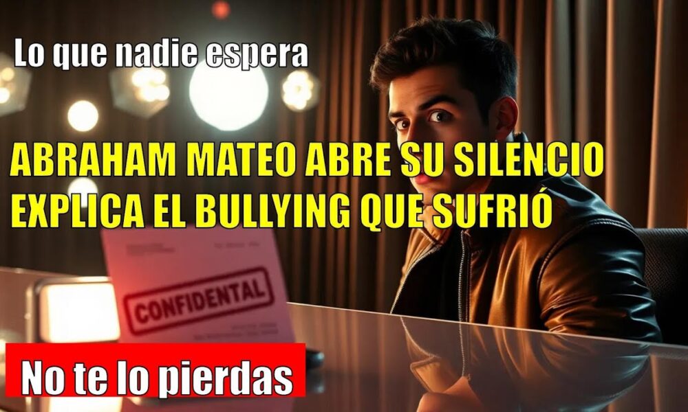 Abraham Mateo REVELA lo que sufrió de niño