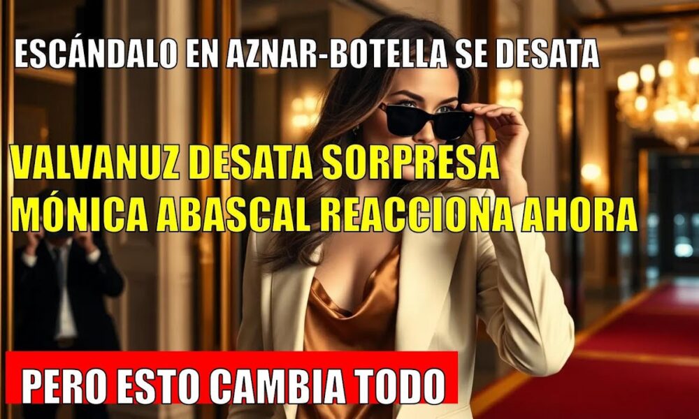 AZNAR-BOTELLA: LA NIETA VALVANUZ SORPRENDE CON GIRO INESPERADO QUE DESPIERTA CURIOSIDAD