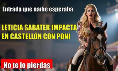 Leticia Sabater SORPRENDE al subirse a un poni en CASTELLÓN