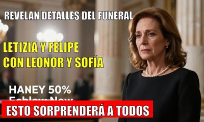 Letizia LUCE sobria en ATENAS durante el funeral de Irene de Grecia