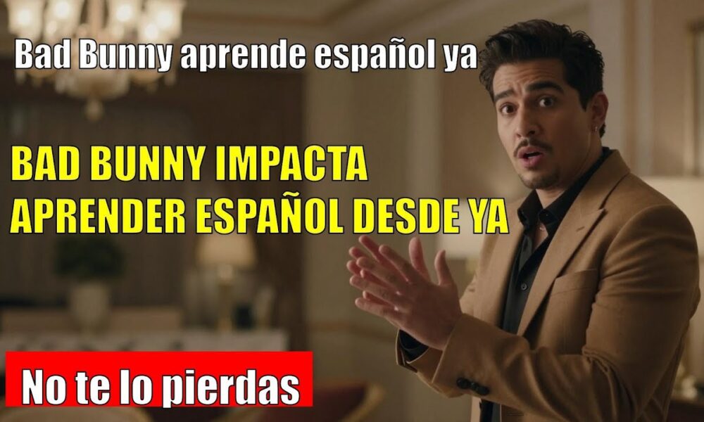CAPTAN a Bad Bunny aprendiendo español tras la Super Bowl