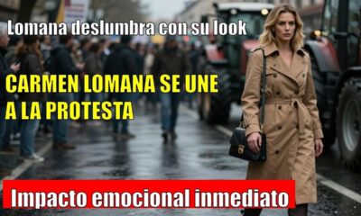 Carmen Lomana LUCE en la huelga de tractores