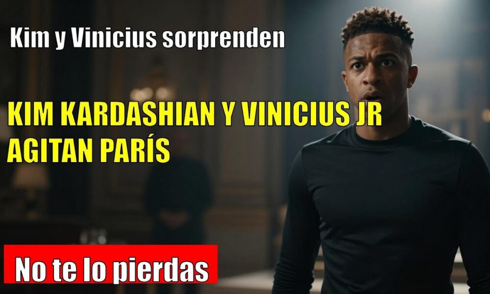 Vinicius Jr. SORPRENDE en PARÍS con Kim Kardashian en su pop up NikeSkims