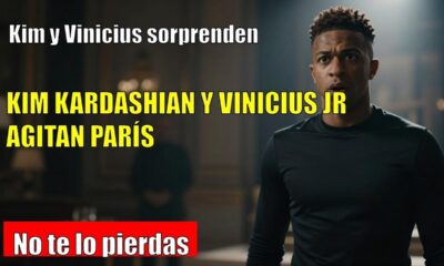 Vinicius Jr. SORPRENDE en PARÍS con Kim Kardashian en su pop up NikeSkims