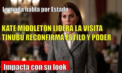 Kate Middleton LUCE abrigo de Tolu Coker en maniobra diplomática