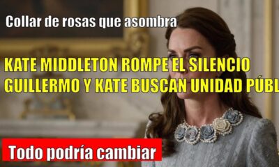 Kate Middleton LUCE un collar de rosas y perlas