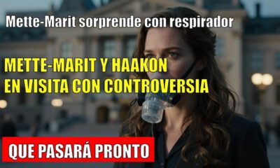 Mette-Marit SORPRENDE en OSLO con RESPIRADOR