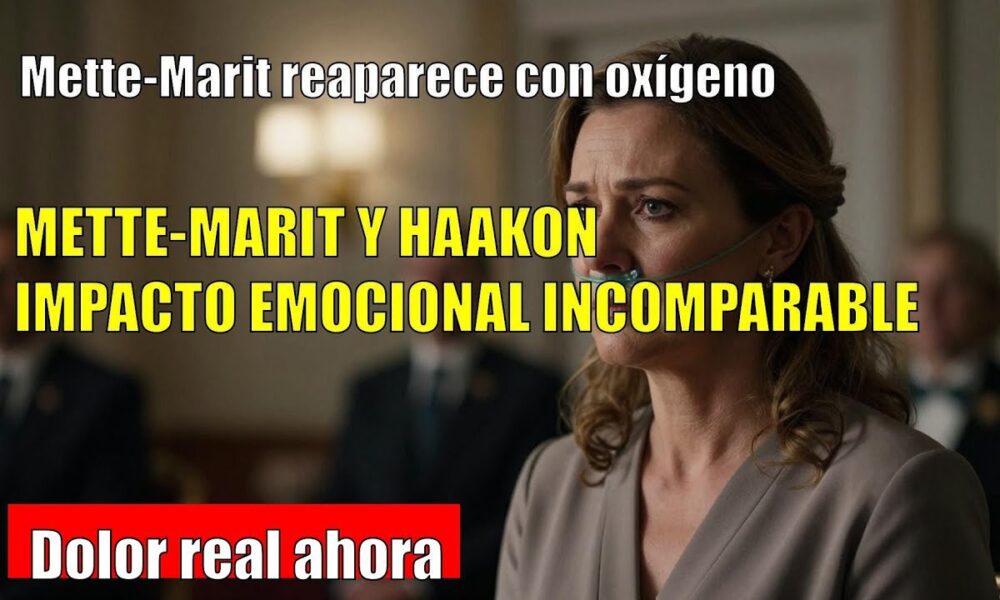 Mette-Marit APARECE en Oslo con oxígeno y acompañada de sus dos hijos