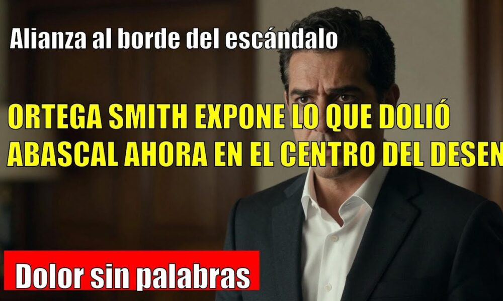 Ortega Smith CONFIESA por qué se siente traicionado por Abascal