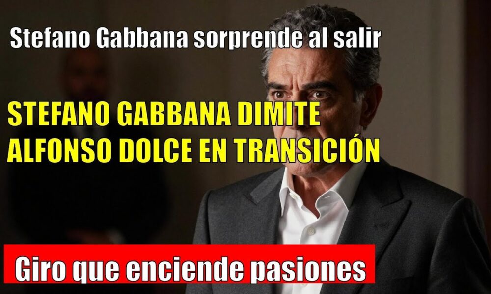 Stefano Gabbana SORPRENDE al dejar la presidencia de Dolce & Gabbana