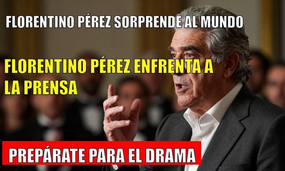 Florentino Pérez CONFRONTA a periodistas tras la rueda de prensa