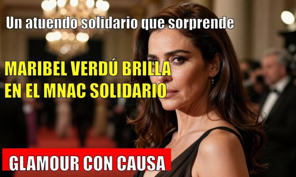 Maribel Verdú SORPRENDE con su look solidario en el MNAC