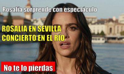 Rosalía SORPRENDE con concierto sorpresa en el río de SEVILLA