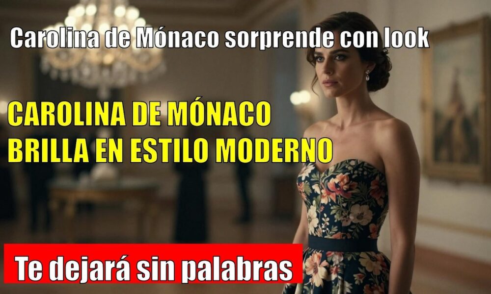 Carolina de Mónaco SORPRENDE con su look de novia moderna en exposición