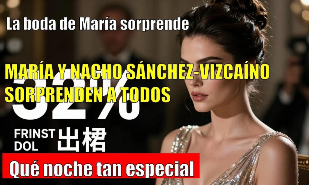 María SORPRENDE con su BODA inspirada en un UNIVERSO viajero