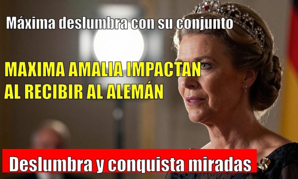 Máxima SORPRENDE con su look para recibir al presidente alemán