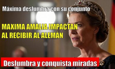 Máxima SORPRENDE con su look para recibir al presidente alemán