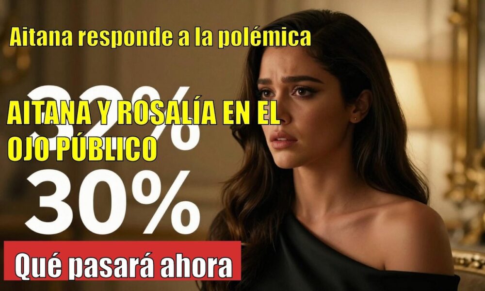 Aitana RESPONDE a la polémica por apoyar a España