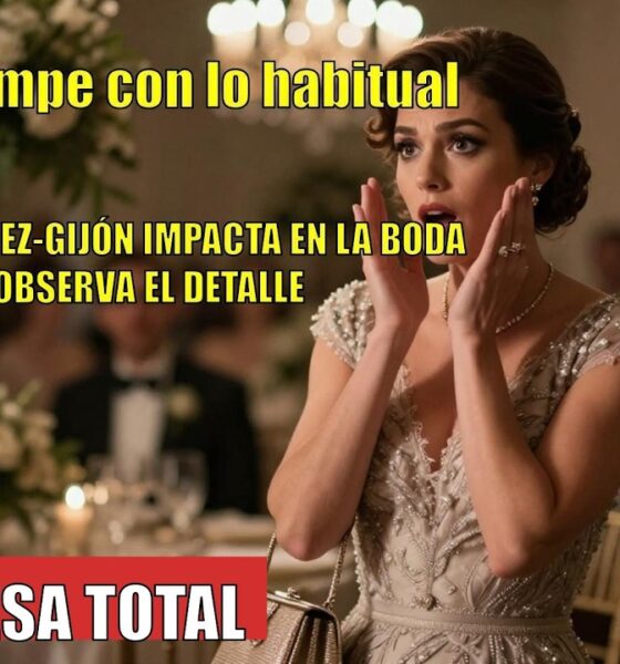 Aitana SORPRENDE cambiando el clutch por un shopper en la boda de Elena Rivera