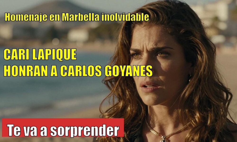 Cari Lapique PROTAGONIZA homenaje a Carlos Goyanes en Marbella
